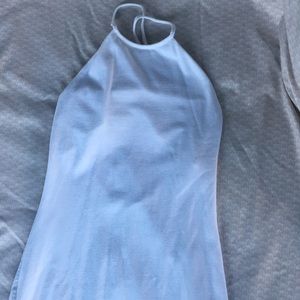 VS Strappy backless high neck white dress XS